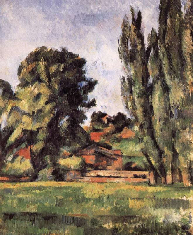 Paul Cezanne landscape has Baiyang oil painting picture